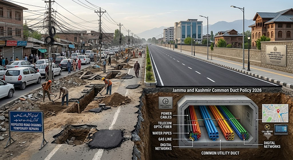 J&K Notifies Common Duct Policy to End Repeated Road Digging