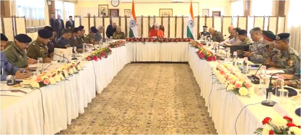 LG Manoj Sinha Reviews J&K Security Scenario at High-Level UHQ Meet
