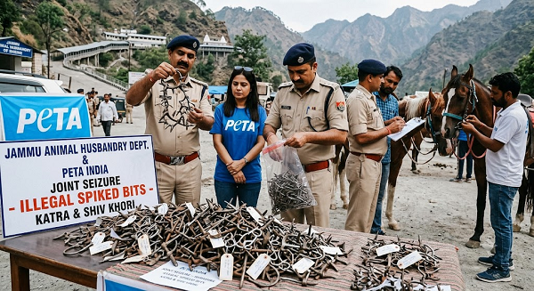 J&K: 140 Spiked Bits Seized From Horse Operators In Katra, Shiv Khori
